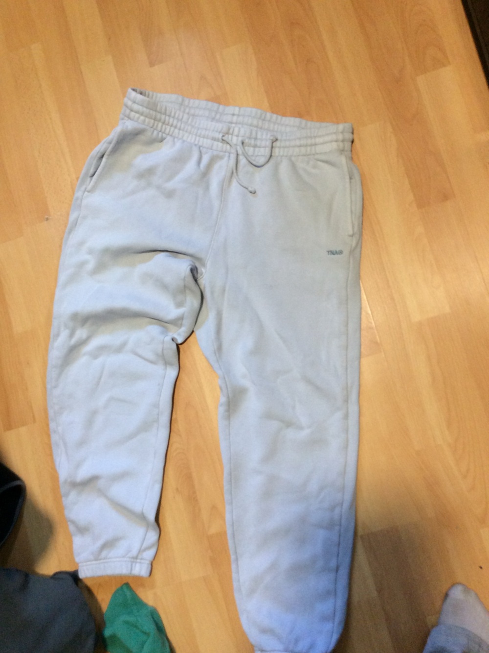 TNA Men's Light Gray Joggers with Drawstring Waist